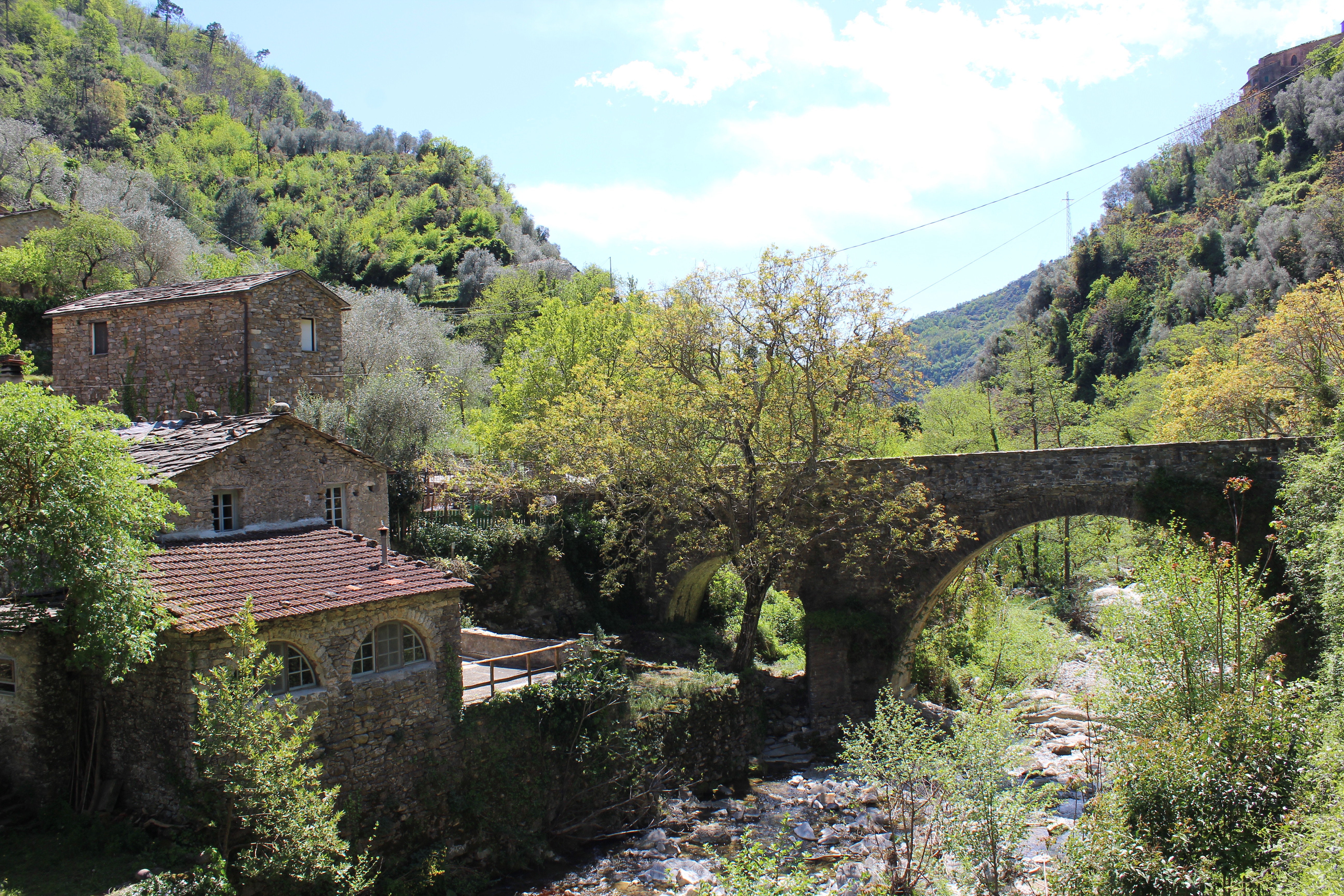 Historic Oil Mill with River Baths in Montalto Ligure