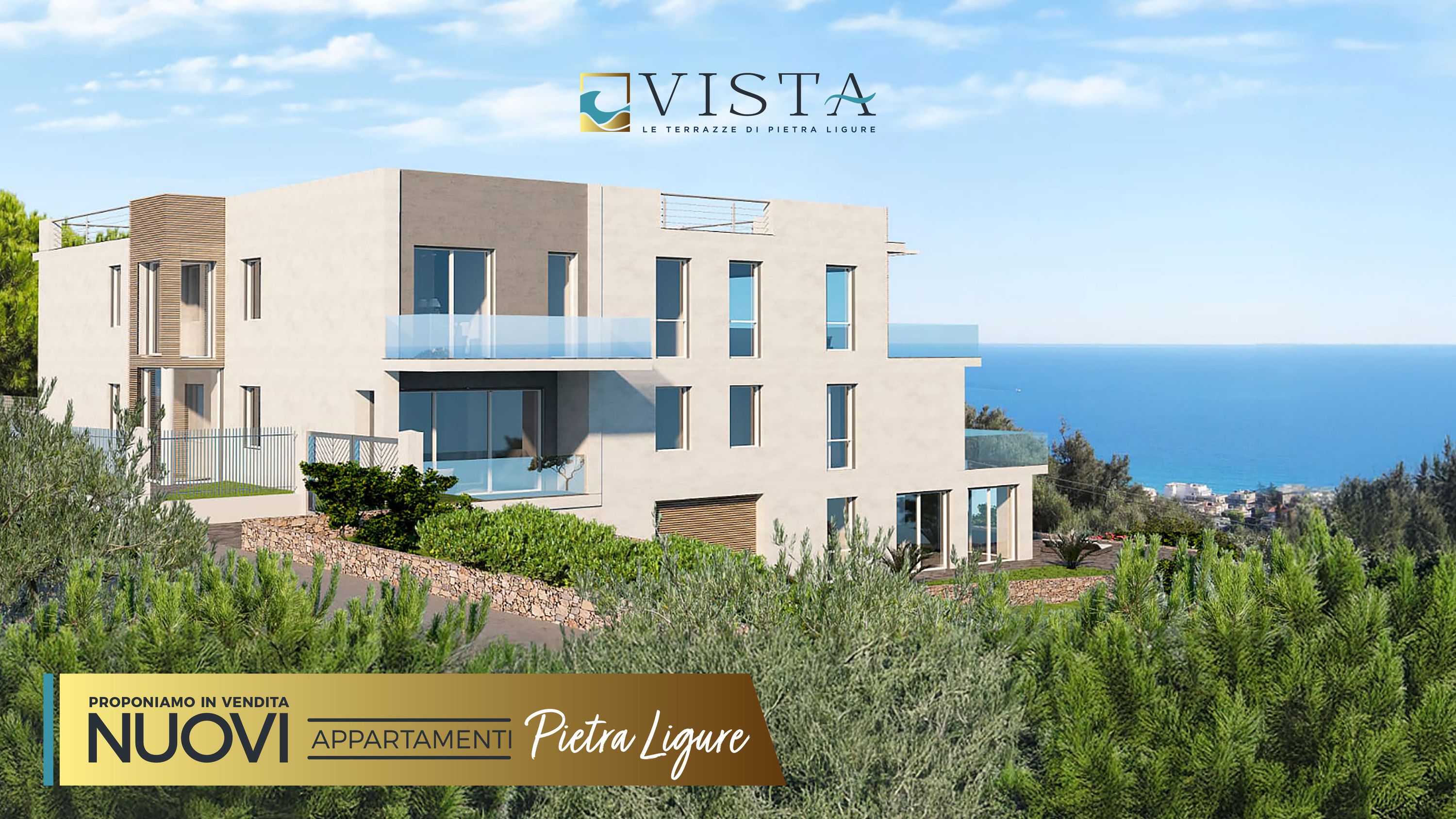 VISTA – Quadrilocale di Nuova Costruzione con Splendida Vista Mare