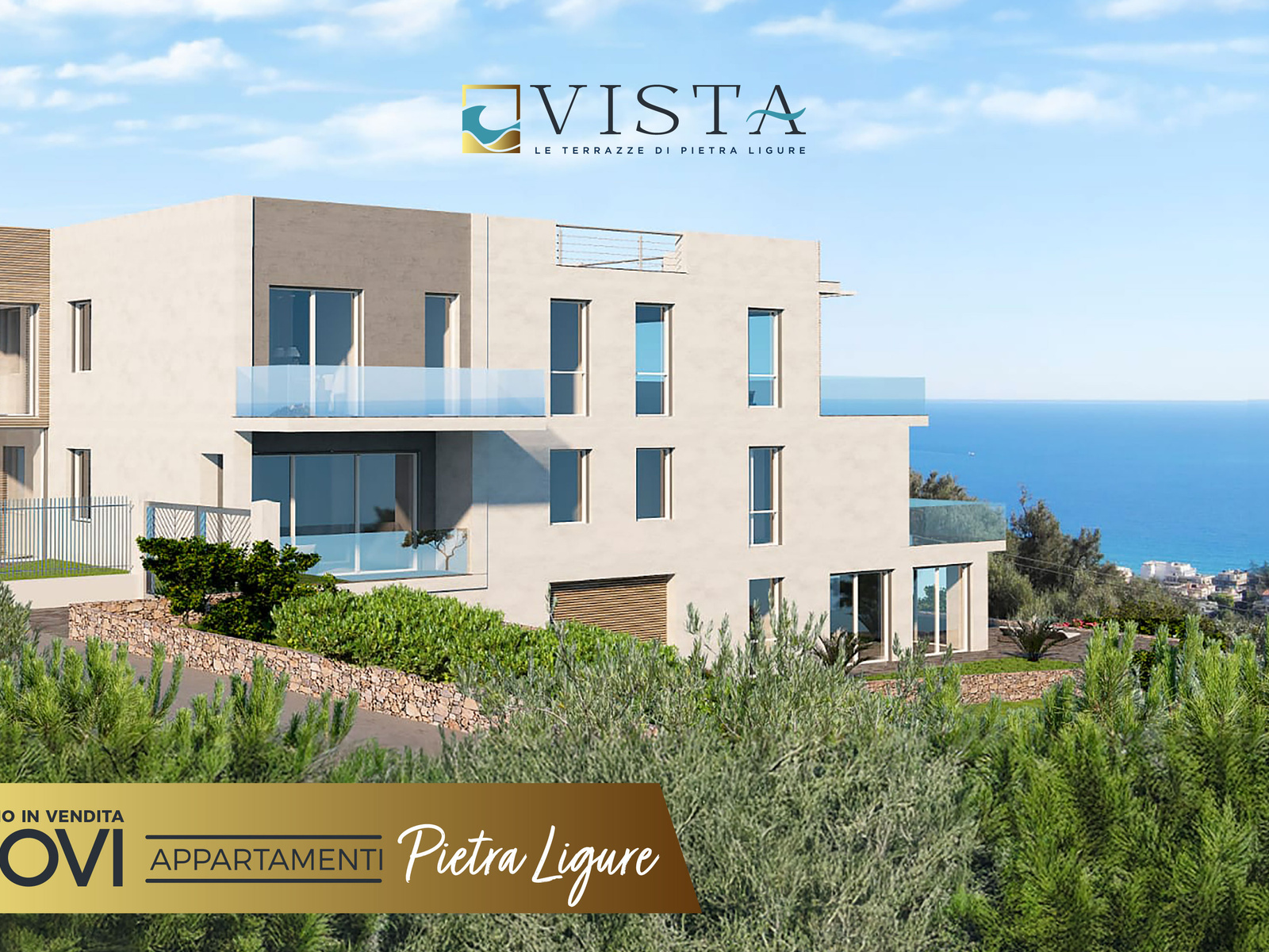 VISTA – Quadrilocale di Nuova Costruzione con Splendida Vista Mare
