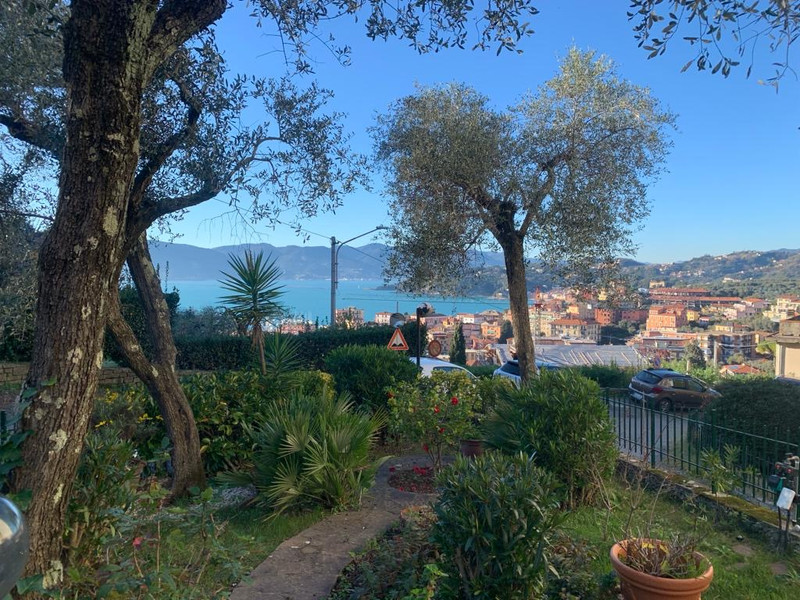 Apartment with sea view garden in Lerici, Liguria