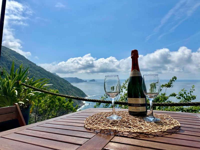 Terrazza di casa in paese con vista mare a La Spezia, Liguria