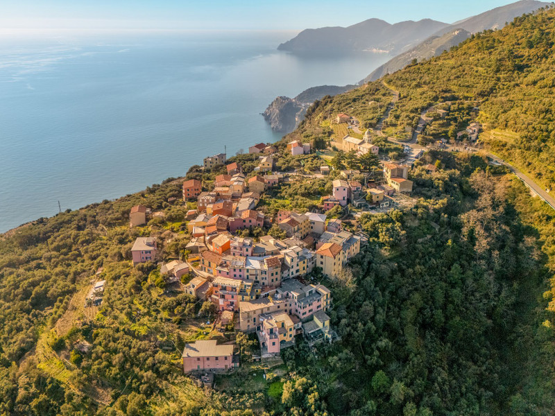 Casa a schiera a Volastra, Liguria con vista mare panoramica