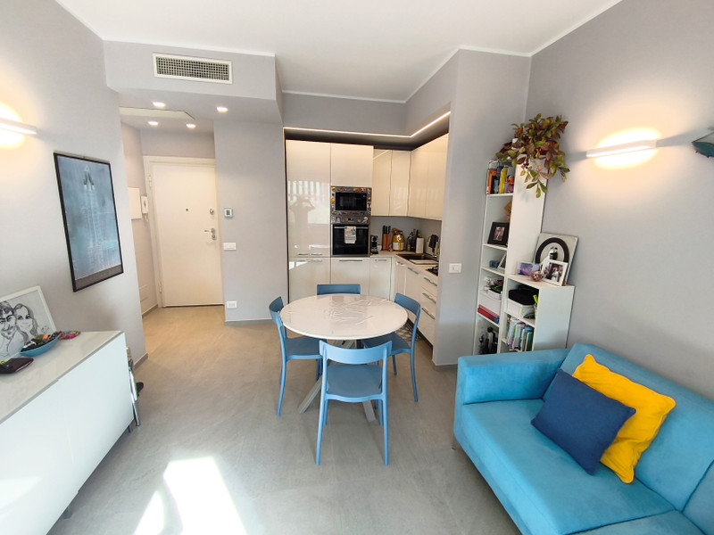 Restored apartment in Rapallo, Liguria with modern living area
