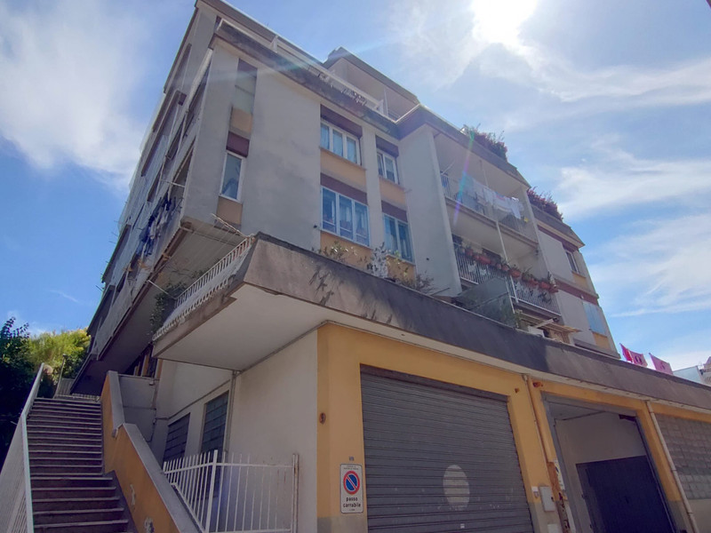 Apartment building in Albissola Marina with exterior staircase